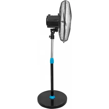 Domácí ventilátor RAM Heavy Duty Pedestal Fan, čtyřrychlostní stojanový ventilátor Ø 45 cm
