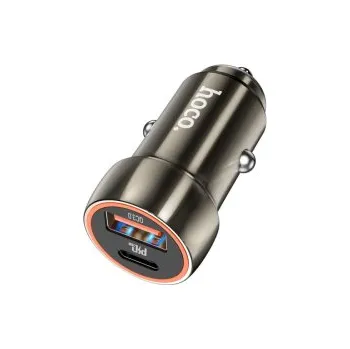 CL adaptér HOCO Z46A, 1x USB C 1x USB A, QC 3.0, PD 20W, barva šedá