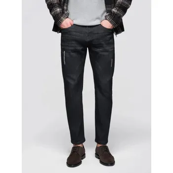 Pánské džíny Ombre Clothing Jedinečné černé pánské džíny V2 PADP-0241