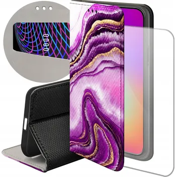 Pouzdro na mobilní telefon Flipové pouzdro Hello Case pro Xiaomi Redmi Note 9 fialové