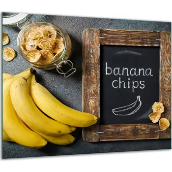 Obraz SKLENĚNÁ OCHRANNÁ DESKA NA SPORÁK 60x52 BANÁN