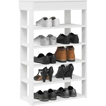 Botník Botník bílý 60x30x98 cm kompozitní dřevo - 8721158649546