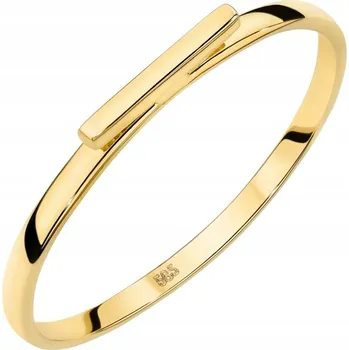 Prsten ZLATÝ PRSTÝNEK Tenký Kroužek Au 585 14k TYČ Hladký Pruh vel. 15