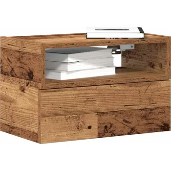 Noční stolek Nástěnný noční stolek old wood 45x26x28,5 cm - 8721158574893