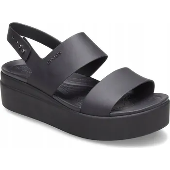 Dámské sandále Crocs dámské sandály BROOKLYN LOW WEDGE W 206453 platforma velikost 42,5