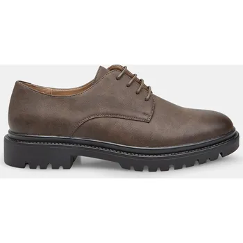 Pánské polobotky Baťa pánské boty Baťa s podrážkou track hnědé, vel. 42