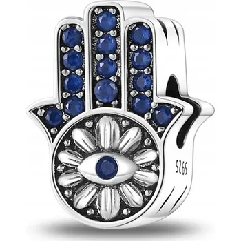 Přívěsek Přívěsek STŘÍBRO 925 Charms Korálek Ruka Fatimy