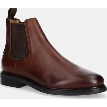 Pánské tenisky Kožené kotníkové boty Gant St Fairkon 31651089 hnědá 88X, EUR 43