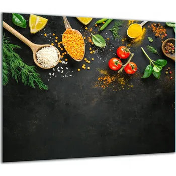 Obraz SKLENĚNÁ OCHRANNÁ DESKA NA SPORÁK 60x52 KOŘENÍ