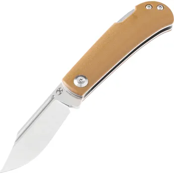kapesní nůž Kansept Wedge (Back Lock) 154CM Yellowish-Brown G10 T2026B9