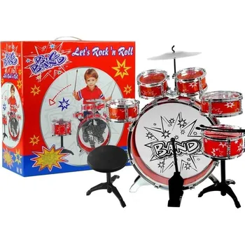 Hudební nástroj pro děti Mamido Velké dětské bicí se stoličkou