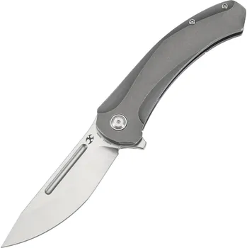 kapesní nůž Kansept nože Hira Satin CPM S35VN Šedý eloxovaný a stonewashed titan K1090