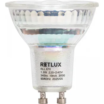 Žárovka Žárovka GU10/1,9W/340lm/3000K LED Retlux RLL670