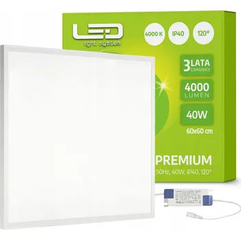 LED panel Podomítkové osvětlení Elektrosalon 40 W integrovaný LED zdroj 60 cm bílé