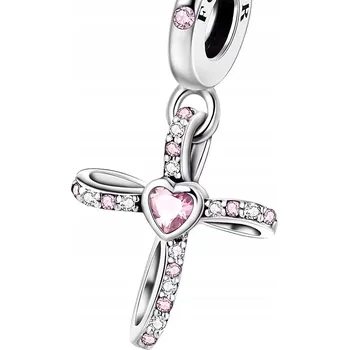 Přívěsek Trusky Přívěsek Kříž se Srdcem Charms Trusky