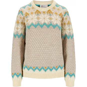 Dámská móda Dámský luxusní vlněný svetr Dale of Norway Vilja Béžová M