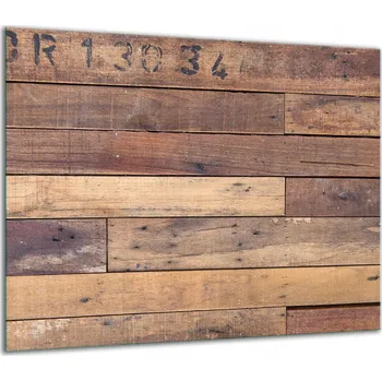 Obraz SKLENĚNÁ OCHRANNÁ DESKA NA SPORÁK 60x52 DŘEVO