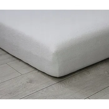 Prostěradlo Froté prostěradlo s gumou 180x200 luxusní silné BÍLÉ
