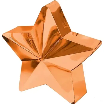 Balónek Závaží hvězda oranžová