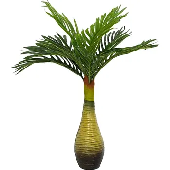 umělá květina Umělá palma 9 listů 70 cm zelená - 8721158573018