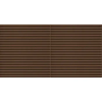 Samolepící dekorace Samolepicí 3D dekorace imitace hnědé kůže, úzké pruhy, rozměr 1,5 m x 0,69 m x 4-7 mm / obklad na stěnu LEA005