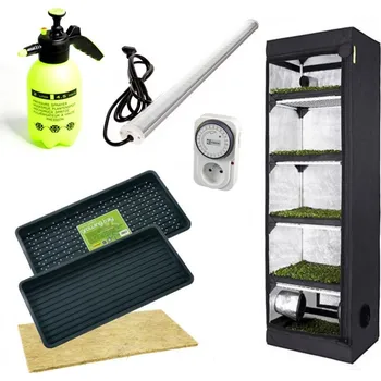 Příslušenství pro skleník Growmarket Kompletní set na pěstování microgreens, 60x40x200 cm