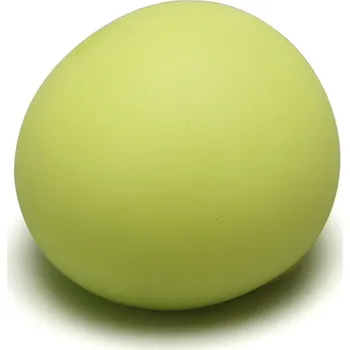 Antistresový míček 11 cm svítící ve tmě žlutý