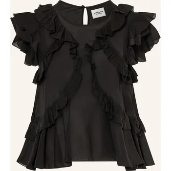 Dámská halenka Marant Étoile Dámská Blůza Nalou S Volánky, černá, 36