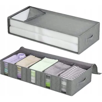 Úložný box Úložný box pod postel na povlečení, oblečení, kontejner, organizér 2 ks