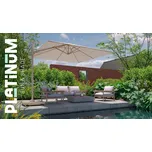 Platinum Boční slunečník Challenger SAND T2- čtverec 300x300 7152O