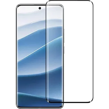 Ochranné sklo pro Xiaomi Redmi Note 14 Pro+ 5G - Černé, zaoblené