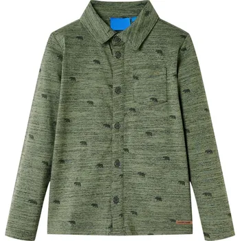 Chlapecké tričko Dětská košile khaki melanž 104 - 8721012026964