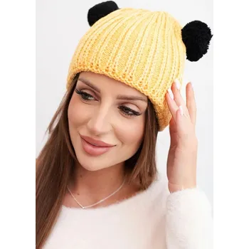 Čepice Kesi zimní čepice beanie žlutá, univerzální velikost