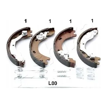 Zavěšení kol Ashika 55-0L-L00 Sada brzdových čelistí