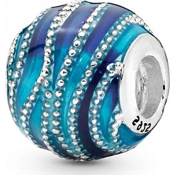 Přívěsek Přívěsek STŘÍBRO 925 Korálek Charms Modrá Koule