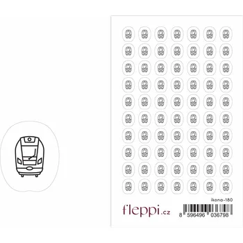 samolepka Fleppi Samolepky ikonky - Vlak