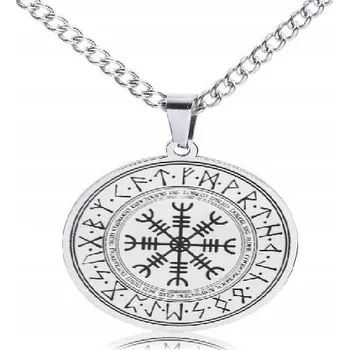 Náhrdelník Viking Náhrdelník Kompas Vegvisir Runy Severský