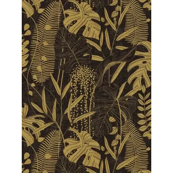 Tapeta A.S. Création | Vliesová tapeta na zeď Cuba 2 79164-3 | 0,53 x 10,05 m | černá, zlatá + Černá, zlatá vliesová tapeta na stěnu 791643 v rozměru 0,53 x 10,05 m