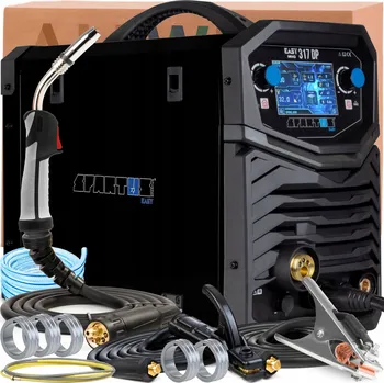 Svářečka Svářečka MIG/MAG SPARTUS EasyMIG 317DP DUAL PULSE synergická LCD 300A MMA TIG