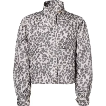 BEAUMONT dámská bunda béžová s leopardím vzorem