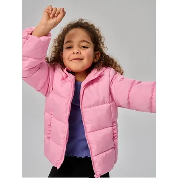 Dívčí bunda Sinsay - Prošívaná puffer bunda s kapucí - pastelová růžová - 373GT-03X - 373GT-03X-116