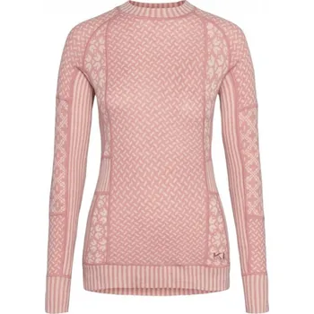 Dámská móda Dámské norské merino triko Kari Traa Smekker Růžová M