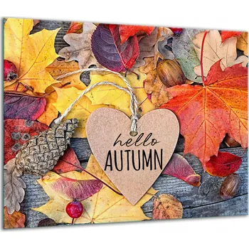 Obraz SKLENĚNÁ OCHRANNÁ DESKA NA SPORÁK 60x52 PODZIM