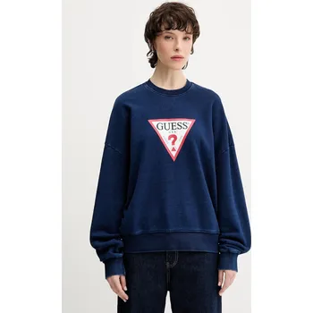 Dámská mikina Bavlněná mikina Guess Jeans W5YQ12.KCXQ1 námořnická modř 59X, vel. S