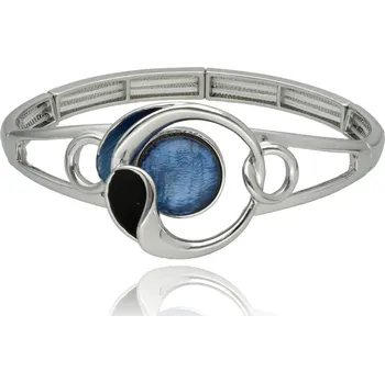 Náramek Yvon Designový náramek ELORA s propletenými kruhy v chladných tónech
