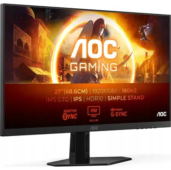 Monitor Herní monitor AOC 27G4XE 27" Full HD Fast IPS 180 Hz 0,5 ms MPRT