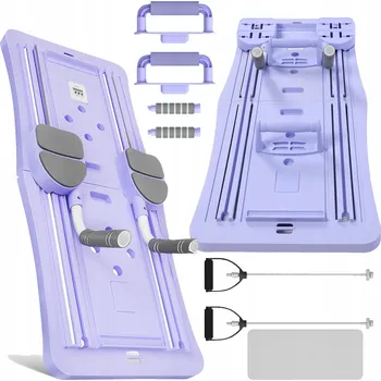 Pilates reformer deska pro cvičení pilates, jógy, kliků a fitness + počítadlo