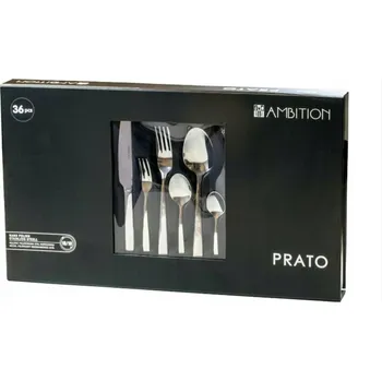 Příbor Sada příborů Ambition PRATO 36 ks pro 6 osob, lesklý kov