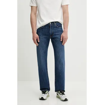 Pánské džíny Džíny s příměsí lnu Levi's 555 RELAXED STRAIGHT 000LO.0011 námořnická modř 59A, vel. 34/32