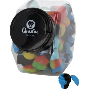 Dóza na potraviny Qnubu Silicone Rosin Lebka 3 ml, silikonové pouzdro BOX 80 KS